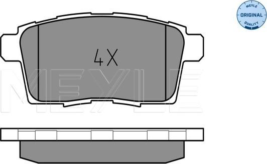 Meyle 025 245 4517 - Brake Pad Set, disc brake onlydrive.pro