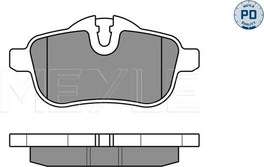 Meyle 025 245 5918/PD - Brake Pad Set, disc brake onlydrive.pro