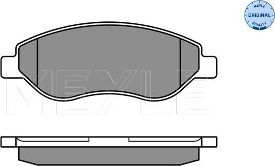 Meyle 025 245 5019/W - Brake Pad Set, disc brake onlydrive.pro