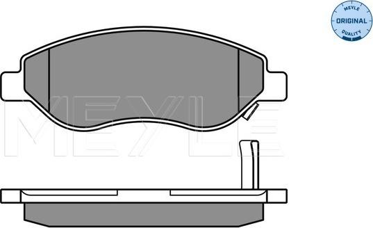 Meyle 025 245 5019/W - Brake Pad Set, disc brake onlydrive.pro