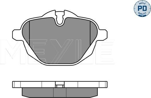 Meyle 025 245 6118/PD - Piduriklotsi komplekt,ketaspidur onlydrive.pro