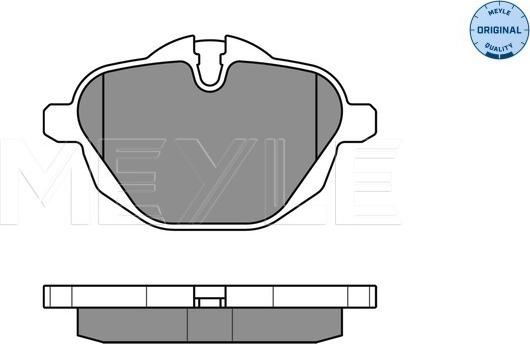 Meyle 025 245 6118 - Brake Pad Set, disc brake onlydrive.pro