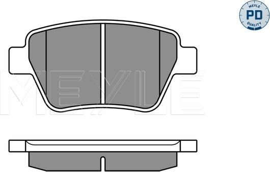 Meyle 025 245 6317/PD - Brake Pad Set, disc brake onlydrive.pro