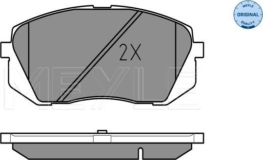 Meyle 025 245 0116/W - Тормозные колодки, дисковые, комплект onlydrive.pro