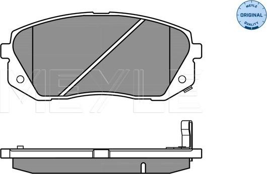 Meyle 025 245 0116/W - Тормозные колодки, дисковые, комплект onlydrive.pro