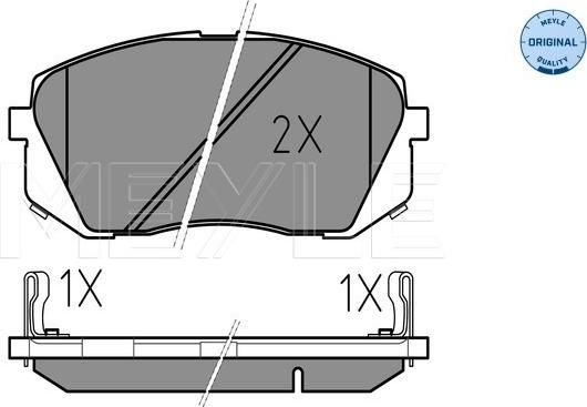 Meyle 025 245 0116/W - Brake Pad Set, disc brake onlydrive.pro