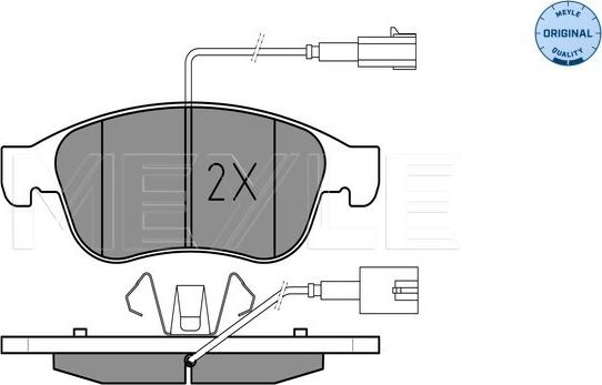 Meyle 025 245 3819/W - Brake Pad Set, disc brake onlydrive.pro