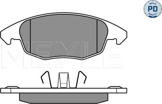 Meyle 025 245 3818/PD - Brake Pad Set, disc brake onlydrive.pro