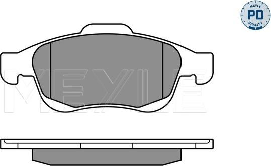 Meyle 025 245 3818/PD - Brake Pad Set, disc brake onlydrive.pro