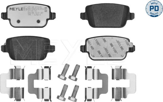 Meyle 025 245 3715/PD - Brake Pad Set, disc brake onlydrive.pro