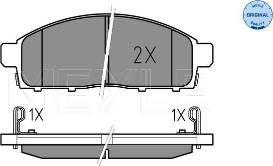 Meyle 025 245 2916/W - Тормозные колодки, дисковые, комплект onlydrive.pro