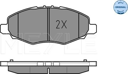 Meyle 025 245 2316/W - Brake Pad Set, disc brake onlydrive.pro