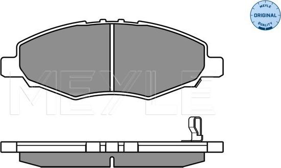 Meyle 025 245 2316/W - Brake Pad Set, disc brake onlydrive.pro