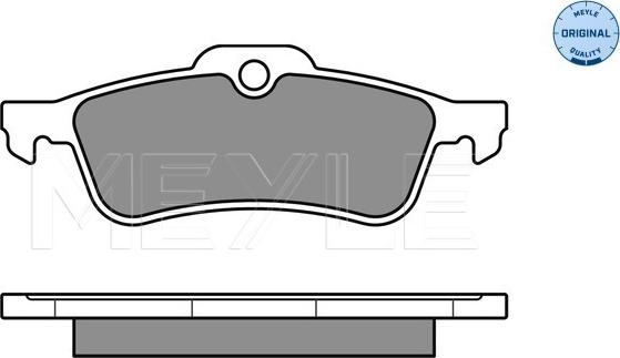 Meyle 025 245 7415/W - Brake Pad Set, disc brake onlydrive.pro