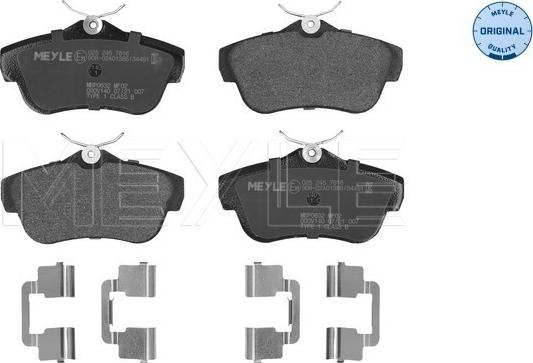 Meyle 025 245 7816 - Brake Pad Set, disc brake onlydrive.pro