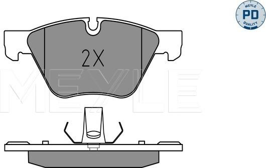 Meyle 025 246 9719/PD - Brake Pad Set, disc brake onlydrive.pro