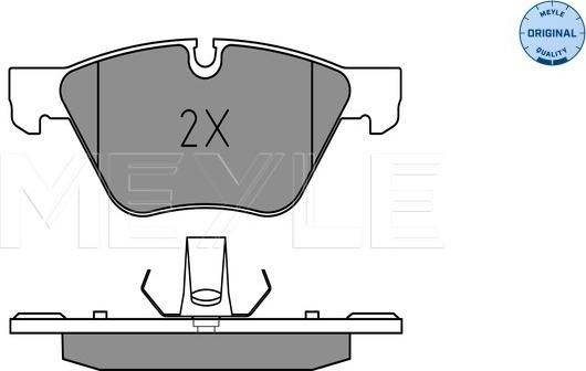 Meyle 025 246 9719 - Brake Pad Set, disc brake onlydrive.pro