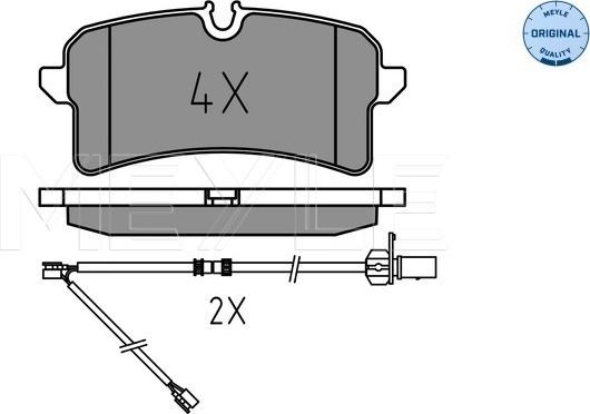 Meyle 025 246 4317 - Brake Pad Set, disc brake onlydrive.pro