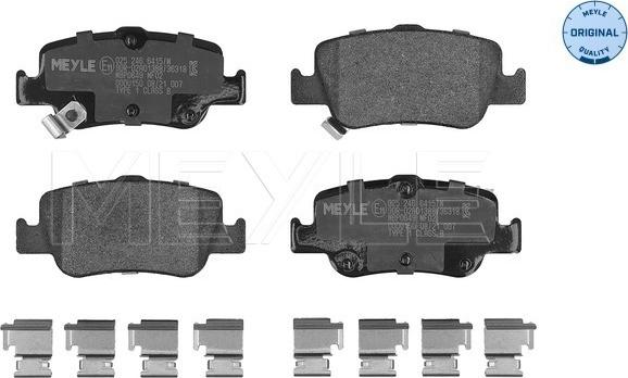 Meyle 025 246 6415/W - Brake Pad Set, disc brake onlydrive.pro