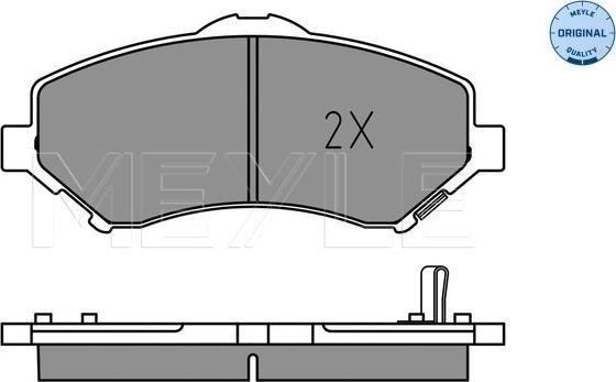 Meyle 025 246 0417 - Brake Pad Set, disc brake onlydrive.pro