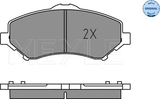 Meyle 025 246 0417 - Brake Pad Set, disc brake onlydrive.pro