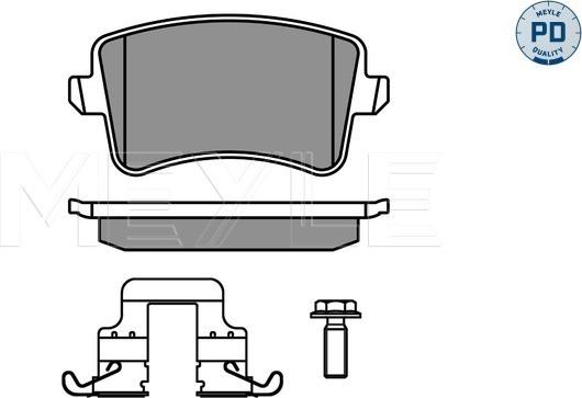 Meyle 025 246 0617-1/PD - Тормозные колодки, дисковые, комплект onlydrive.pro