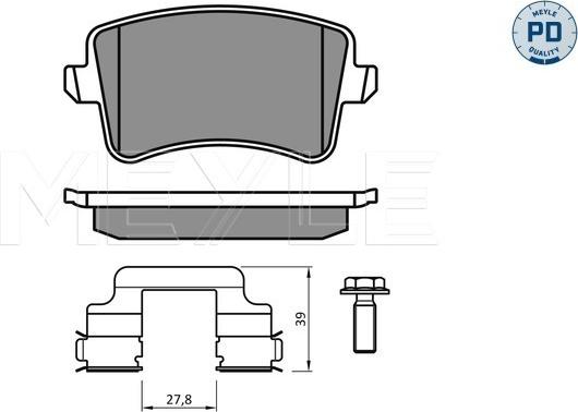 Meyle 025 246 0617-2/PD - Piduriklotsi komplekt,ketaspidur onlydrive.pro