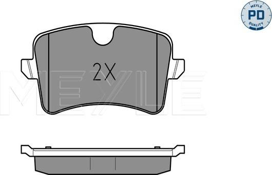 Meyle 025 246 0617/PD - Brake Pad Set, disc brake onlydrive.pro