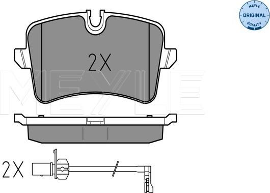 Meyle 025 246 0617/W - Piduriklotsi komplekt,ketaspidur onlydrive.pro