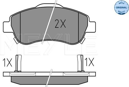 Meyle 025 246 3819/W - Stabdžių trinkelių rinkinys, diskinis stabdys onlydrive.pro