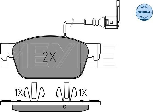 Meyle 025 246 2318/W - Piduriklotsi komplekt,ketaspidur onlydrive.pro