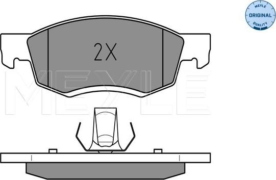 Meyle 025 246 7318 - Brake Pad Set, disc brake onlydrive.pro