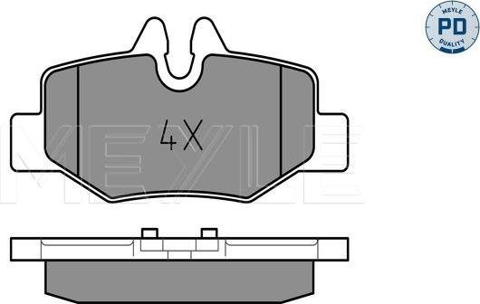 Meyle 025 240 0817/PD - Тормозные колодки, дисковые, комплект onlydrive.pro