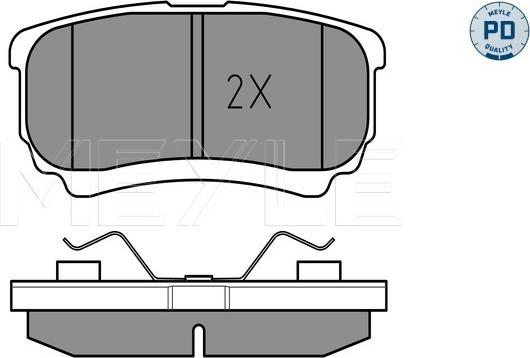 Meyle 025 240 1416/PD - Brake Pad Set, disc brake onlydrive.pro