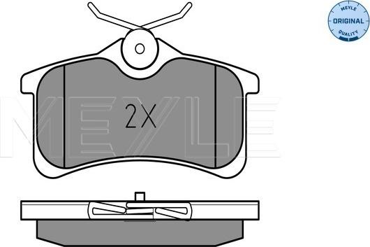 Meyle 025 240 1314/W - Brake Pad Set, disc brake onlydrive.pro