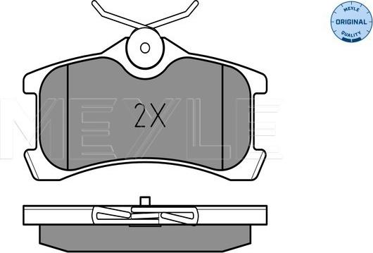 Meyle 025 240 1314/W - Brake Pad Set, disc brake onlydrive.pro