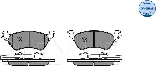 Meyle 025 240 3616/W - Тормозные колодки, дисковые, комплект onlydrive.pro