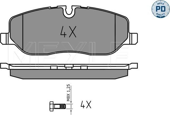 Meyle 025 241 9118/PD - Brake Pad Set, disc brake onlydrive.pro