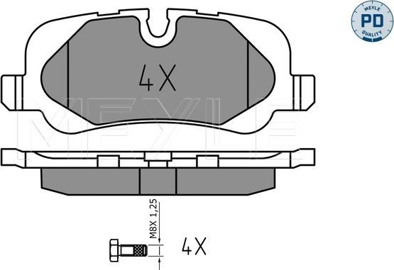 Meyle 025 241 9217/PD - Brake Pad Set, disc brake onlydrive.pro