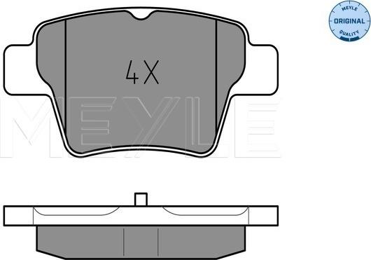 Meyle 025 241 5017 - Brake Pad Set, disc brake onlydrive.pro