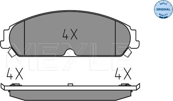 Meyle 025 241 6417/W - Brake Pad Set, disc brake onlydrive.pro