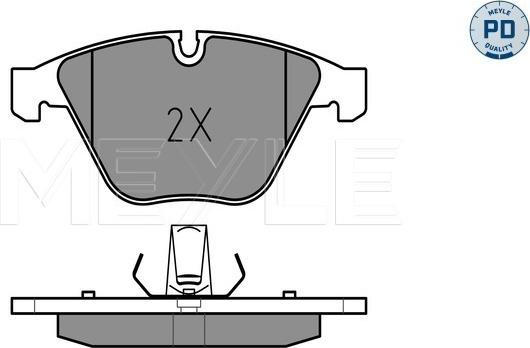 Meyle 025 241 6120/PD - Brake Pad Set, disc brake onlydrive.pro