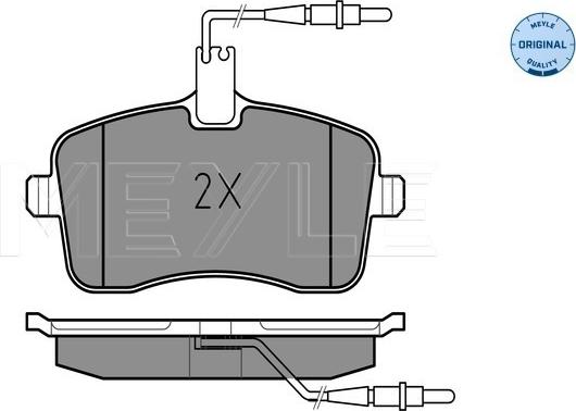 Meyle 025 241 3418/W - Тормозные колодки, дисковые, комплект onlydrive.pro