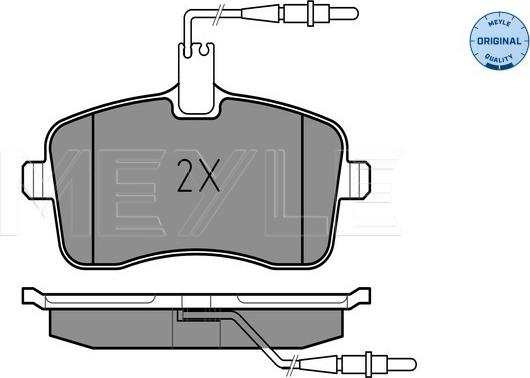 Meyle 025 241 3418/W - Тормозные колодки, дисковые, комплект onlydrive.pro