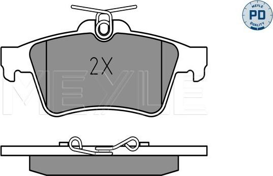 Meyle 025 241 3716/PD - Brake Pad Set, disc brake onlydrive.pro