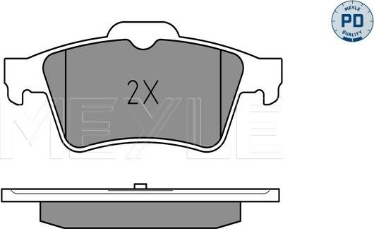 Meyle 025 241 3716/PD - Brake Pad Set, disc brake onlydrive.pro