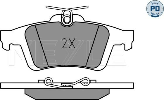 Meyle 025 241 3717/PD - Тормозные колодки, дисковые, комплект onlydrive.pro