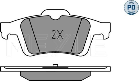 Meyle 025 241 3717/PD - Brake Pad Set, disc brake onlydrive.pro