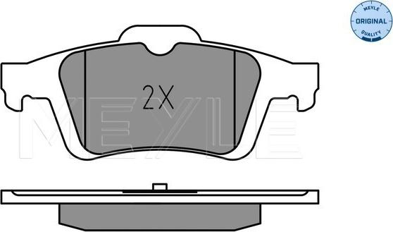 Meyle 025 241 3717 - Brake Pad Set, disc brake onlydrive.pro