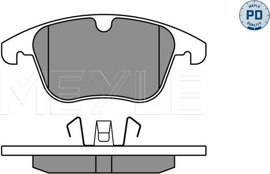 Meyle 025 241 2319/PD - Brake Pad Set, disc brake onlydrive.pro